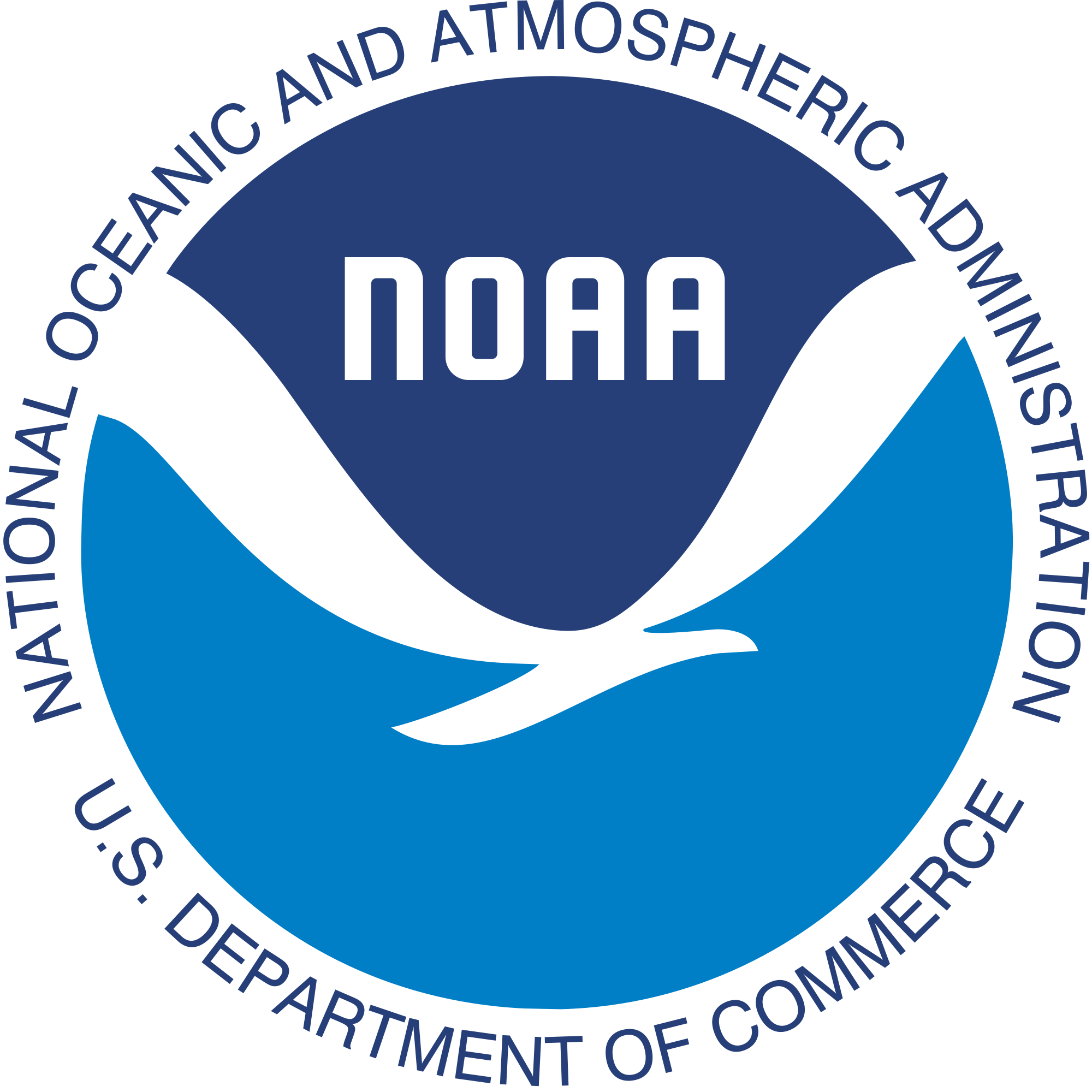 National Oceanonic and Atmospheric Administration, US Department of Commerce logo